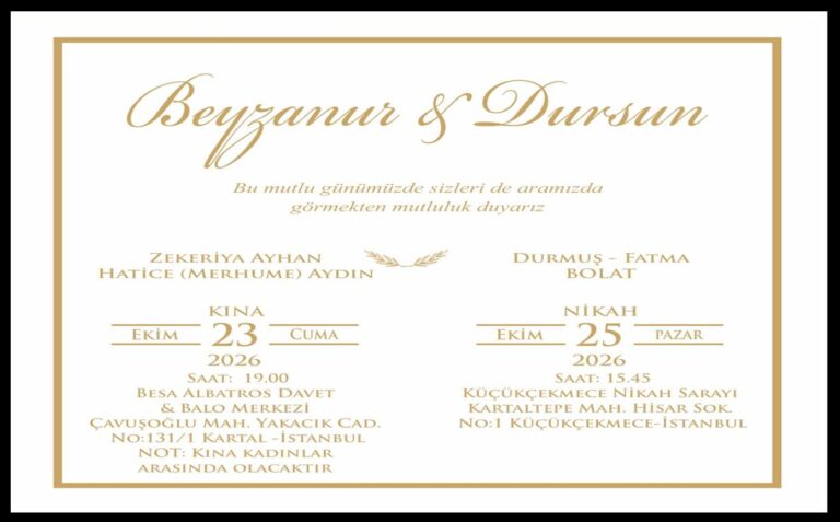 Çaykaralı Beyzanur ile Dursun Hayatlarını Birleştiriyor