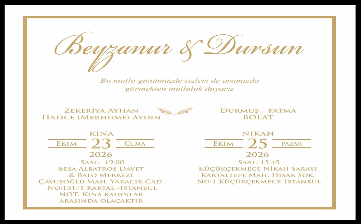 Çaykaralı Beyzanur ile Dursun Hayatlarını Birleştiriyor