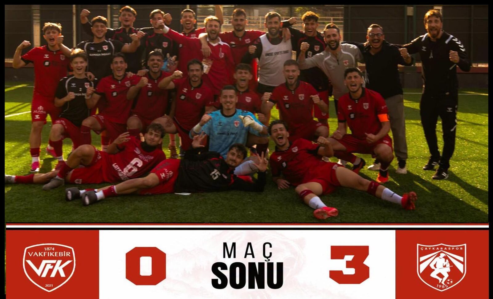 Çaykaraspor, Vakfıkebir 1874 FK’yı 3-0 Mağlup Etti