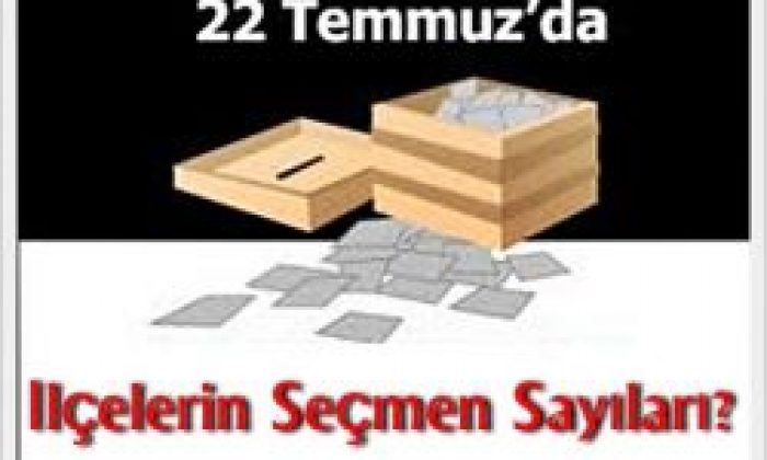 12 Haziranda Seçmen Sayıları