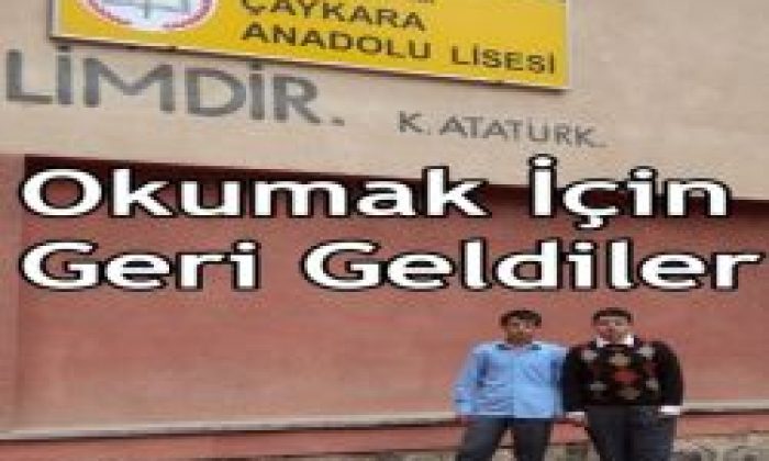 Fen Lisesinden Geri Geldiler