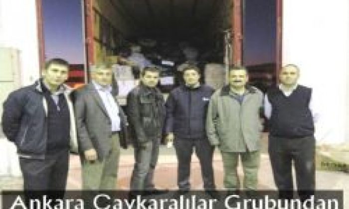Ankara Çaykaralılar Grubundan Depremzedelere Yardım