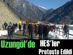 Uzungöl'de HES'ler Protesto Edildi 1