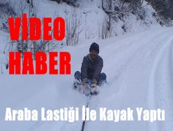 Araba Lastiği İle Karda kaydı