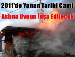 Taşören Camii Aslına Uygun İnşa Edilecek 1