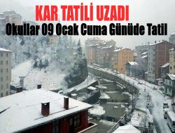 Çaykara'da Kar Tatili Uzadı 1