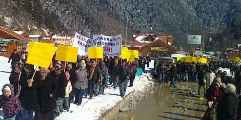 Uzungöl'de HES'ler Protesto Edildi 3