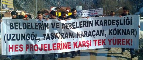 Uzungöl'de HES'ler Protesto Edildi 4